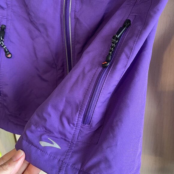 Brooks Women’s Shelter‎ Technology Purple Running Jogging Jacket Size XS X-Small - Picture 6 of 8